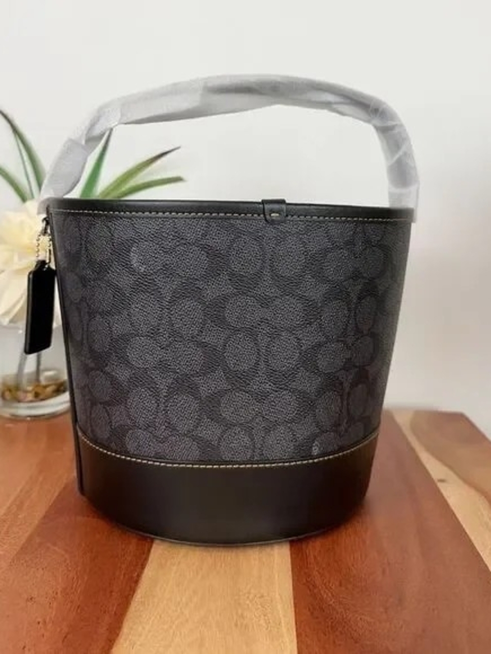 Coach Trick Or Treat Bucket In Signature Canvas With Halloween Graphic - Picture 3 of 7